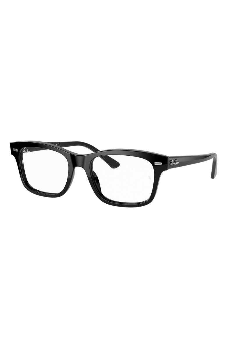 Ray-Ban 54mm Optical Glasses, Alternate, color, Black
