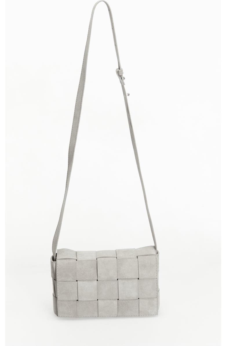 Furniq UK Hoxton Woven Suede Handbag, Main, color, Beige