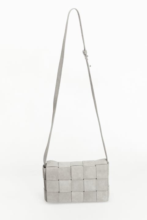 Hoxton Woven Suede Handbag