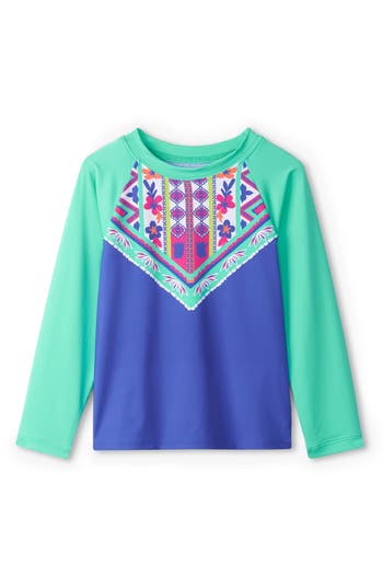 HATLEY HATLEY KIDS' KALEIDOSCOPE LONG SLEEVE RASHGUARD