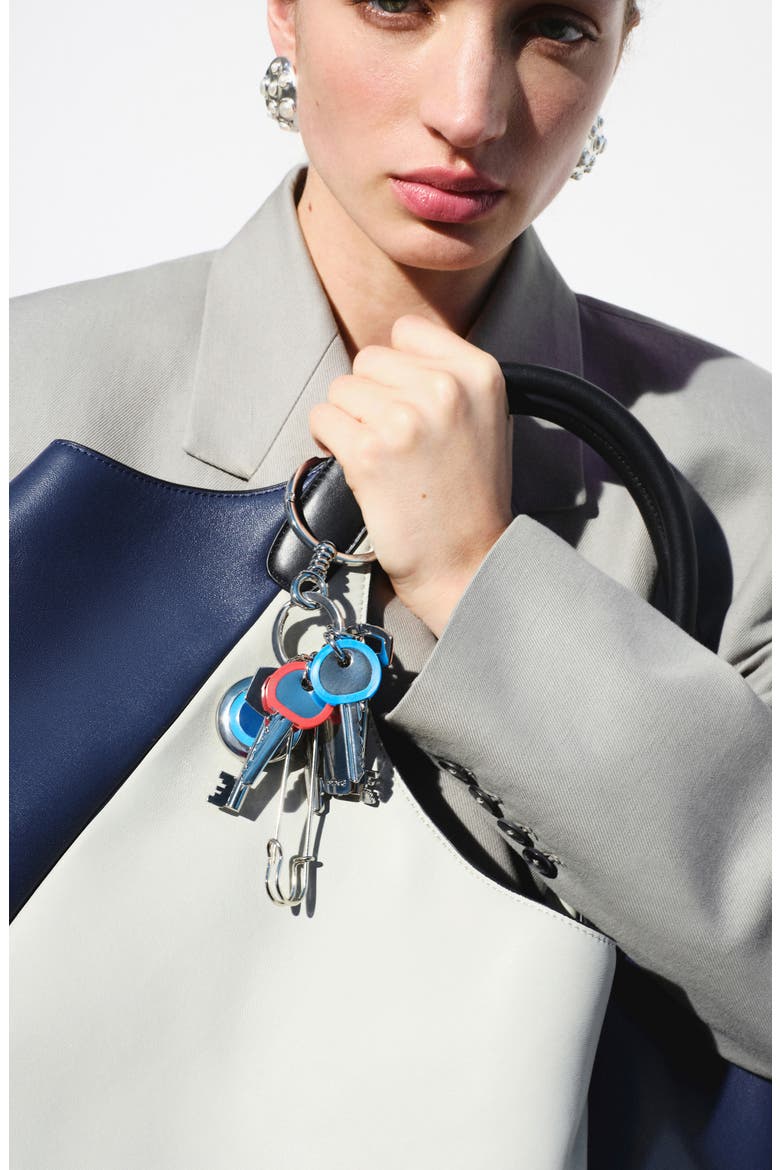 Charms Key Ring, Alternate, color, SILVER