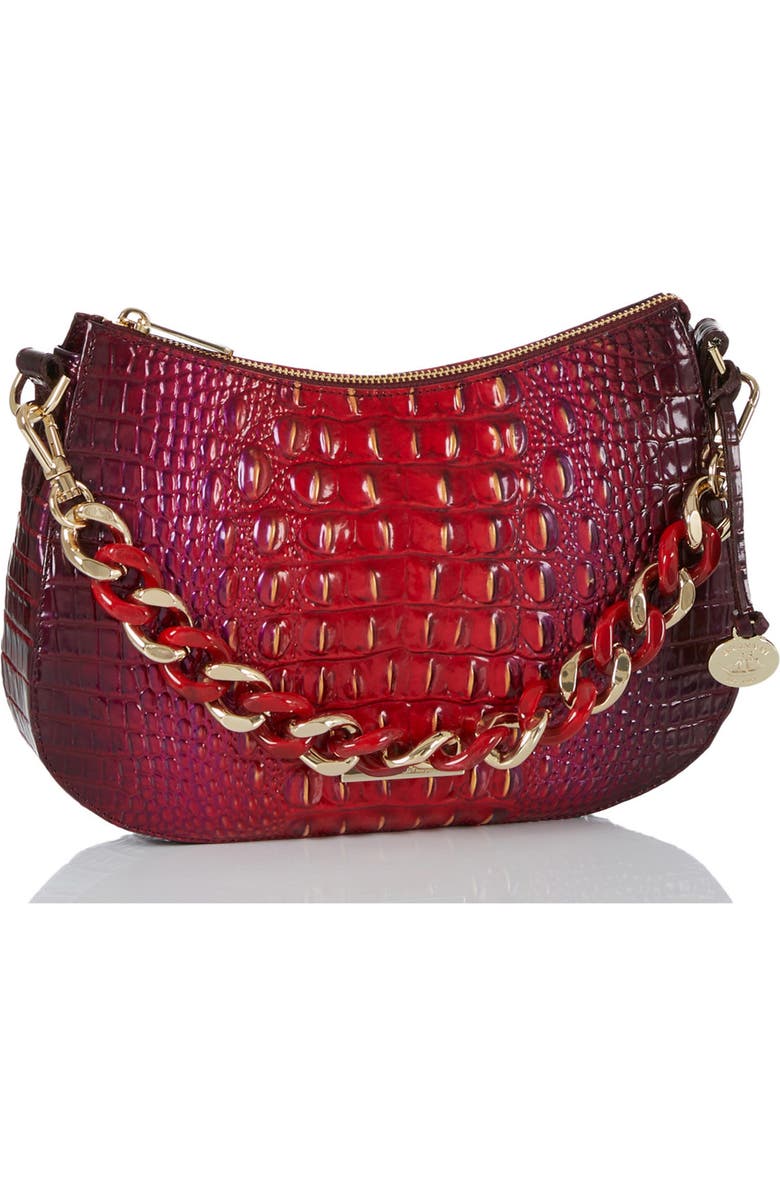 Brahmin Mod Shayna Croc Embossed Leather Crossbody Bag, Alternate, color,