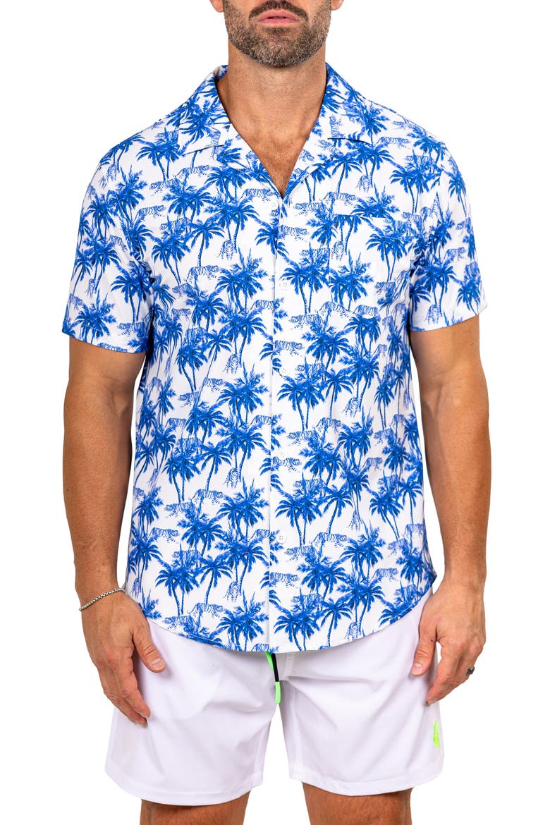 Marthy Blue Camp Shirt, Main, color, BLUE