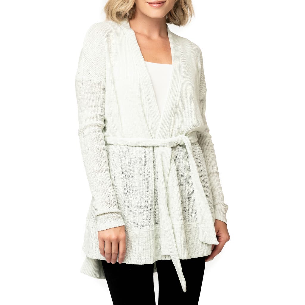 Gibsonlook My Way Belted Convertible Cardigan In White