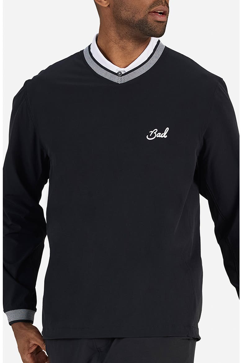 Kinetic Wind Resistant Pullover, Main, color, BLACK