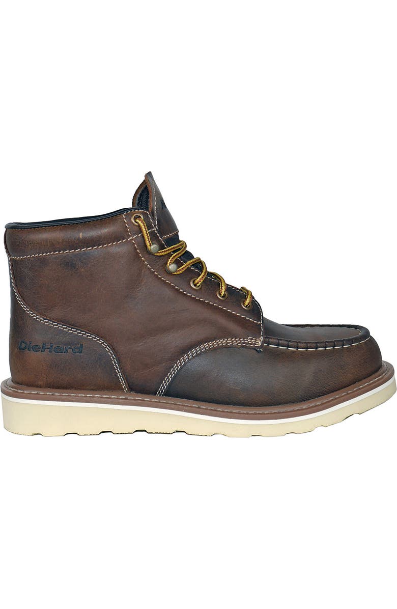 DieHard Mustang 6 Inch Soft Toe Work Boot Waxy Brown, Alternate, color, Brown