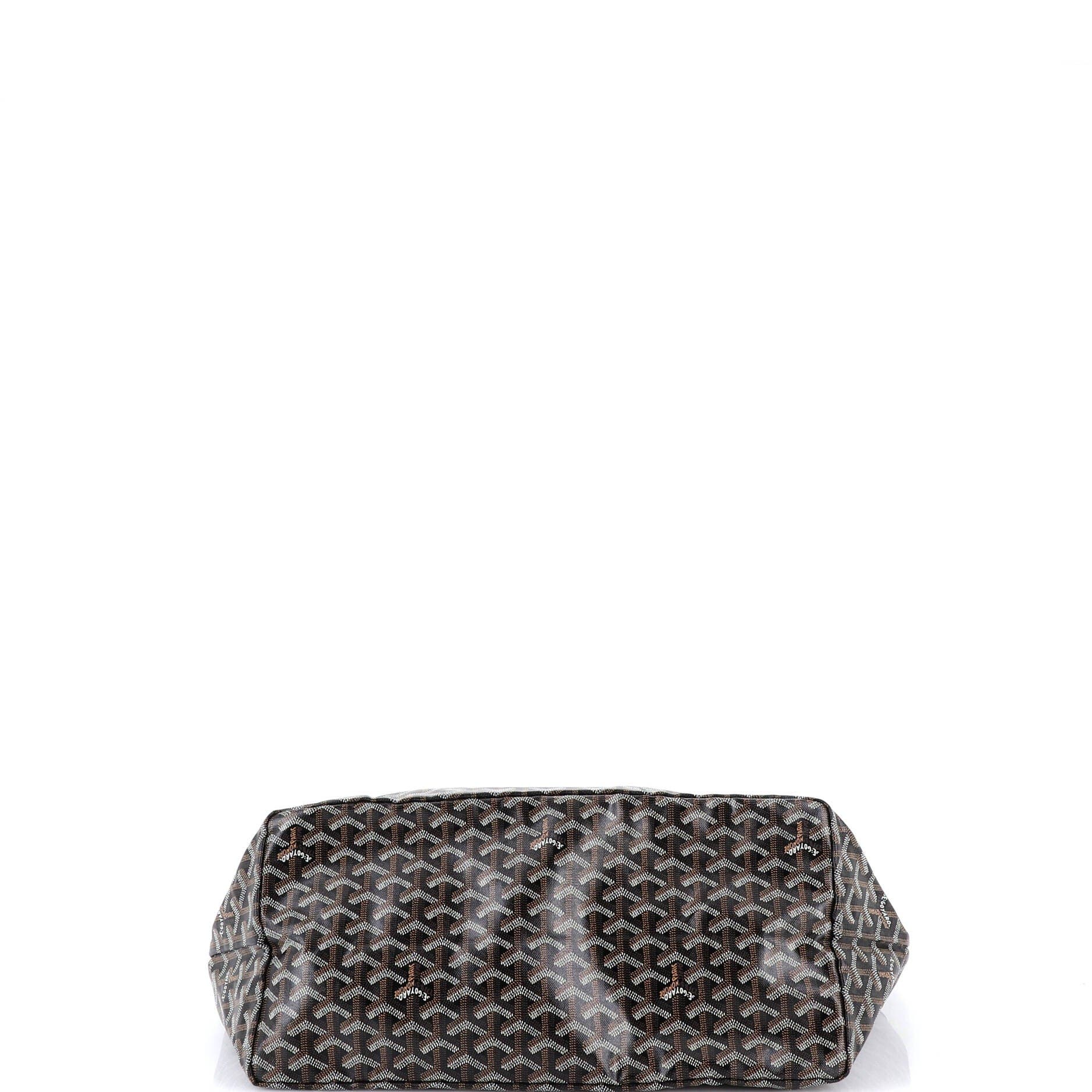 Pre-Owned Goyard Saint Louis Tote Coated Canvas GM, Alternate, color, Black