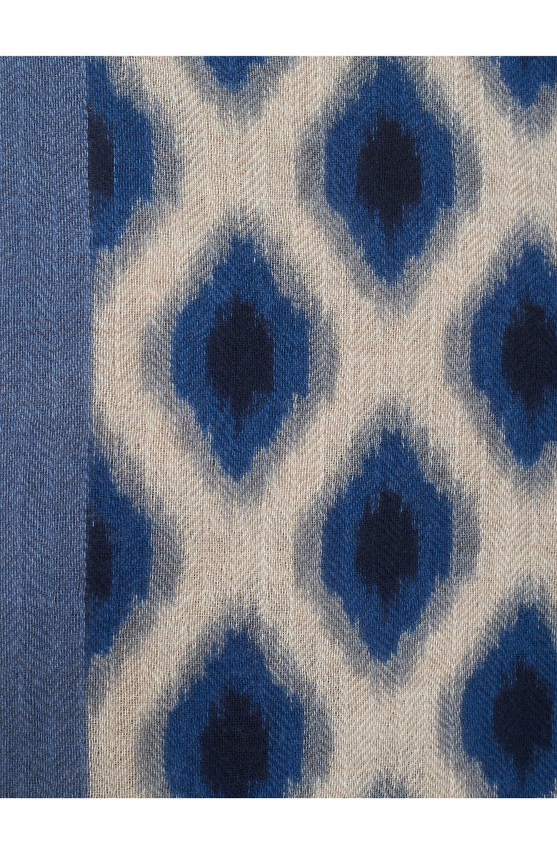 GERARD DAREL Raquel Geometric Pattern Scarf, Alternate, color, Gray Blue