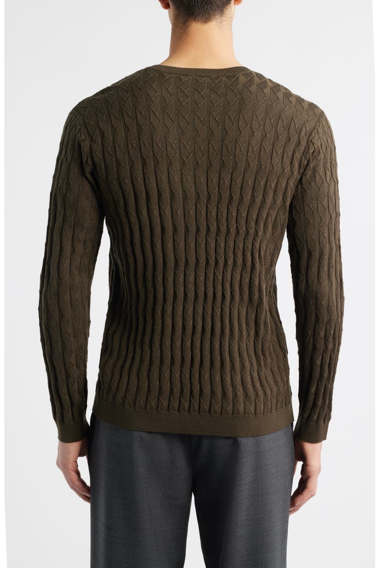Texture Knit Sweater, Alternate, color, GREEN