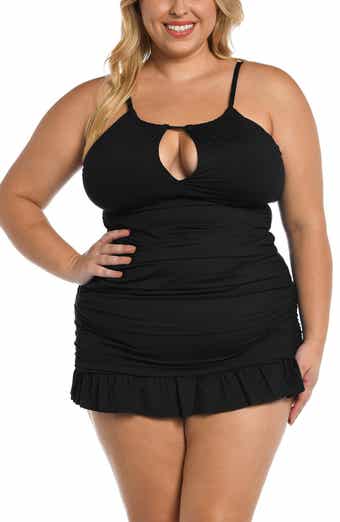La Blanca Island Goddess Keyhole Tankini Swim Top