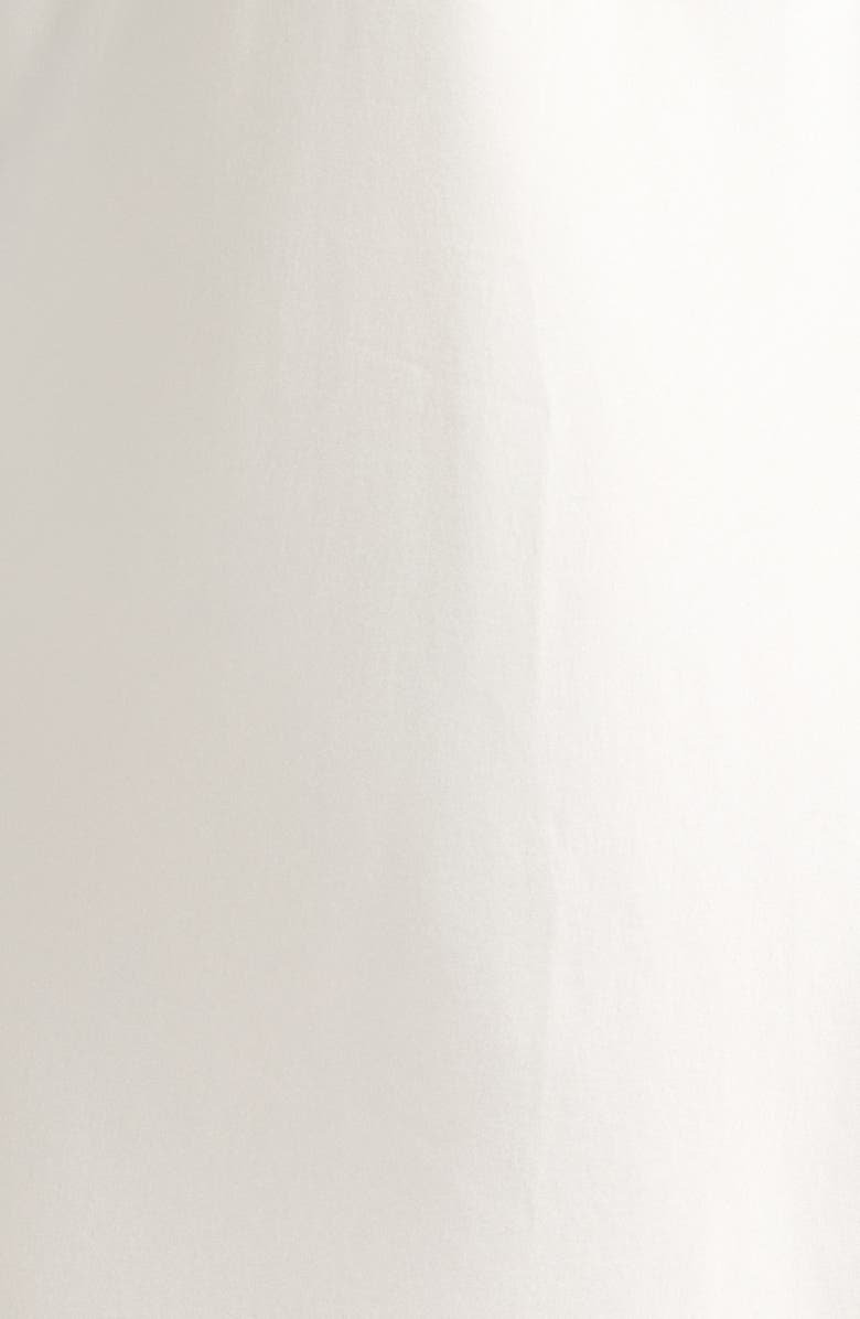 Etam Milky Lace Trim Silk Chemise, Alternate, color, Perle