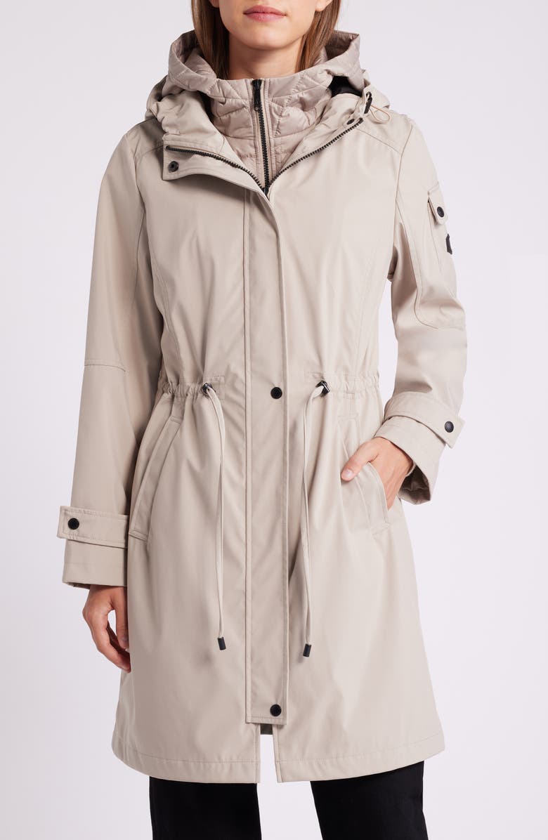Sam Edelman Hooded Longline Parka, Main, color, Oat
