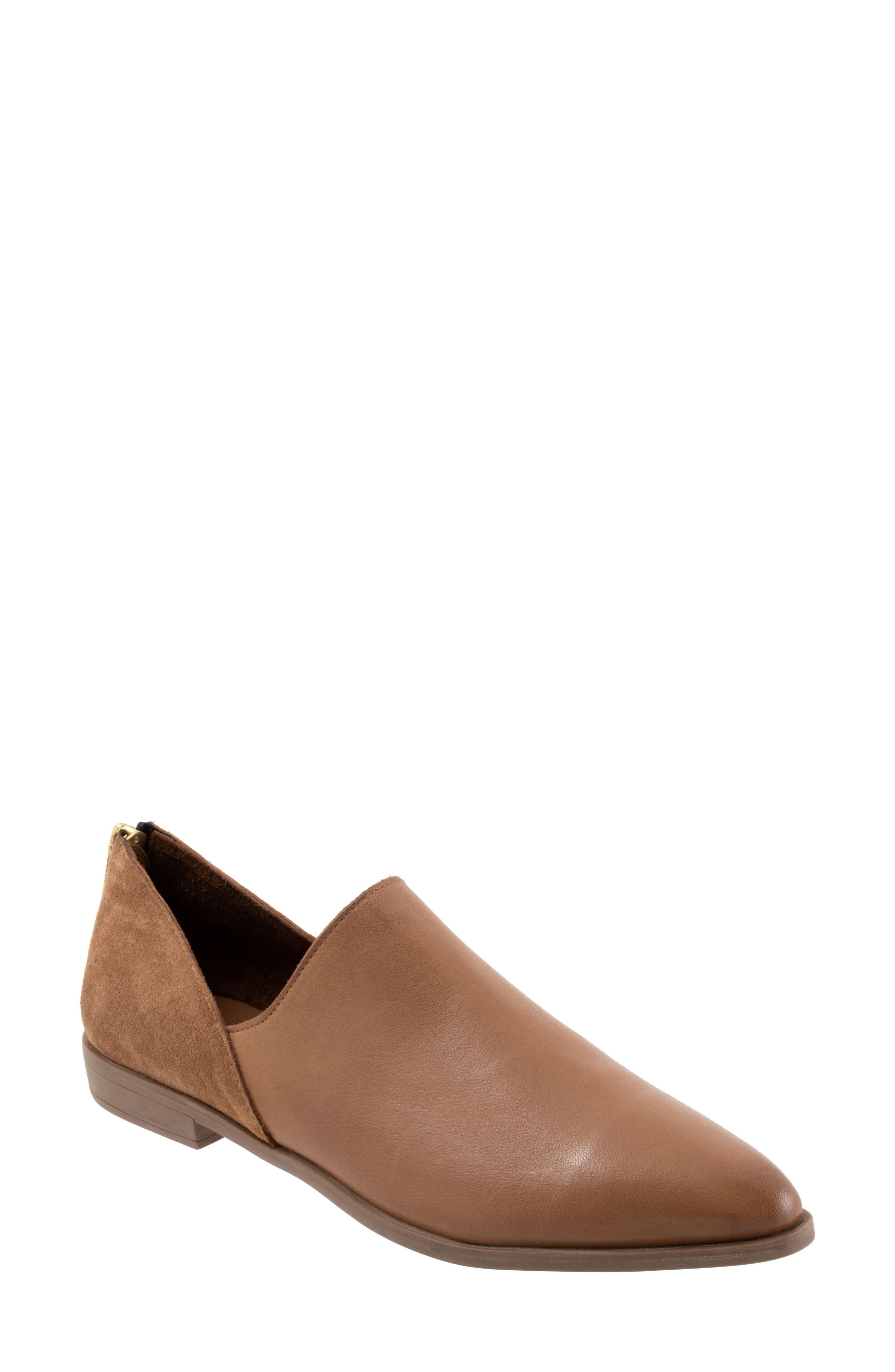 Bueno Beau Pointed Toe Loafer, Main, color, Walnut