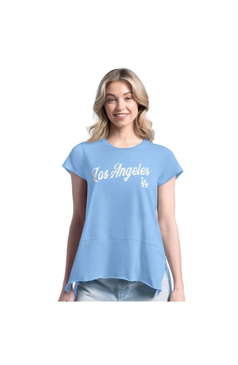 Margaritaville Women's Margaritaville Light Blue Los Angeles Dodgers Gametime is Paradise T-Shirt, Alternate, color, Light Blue