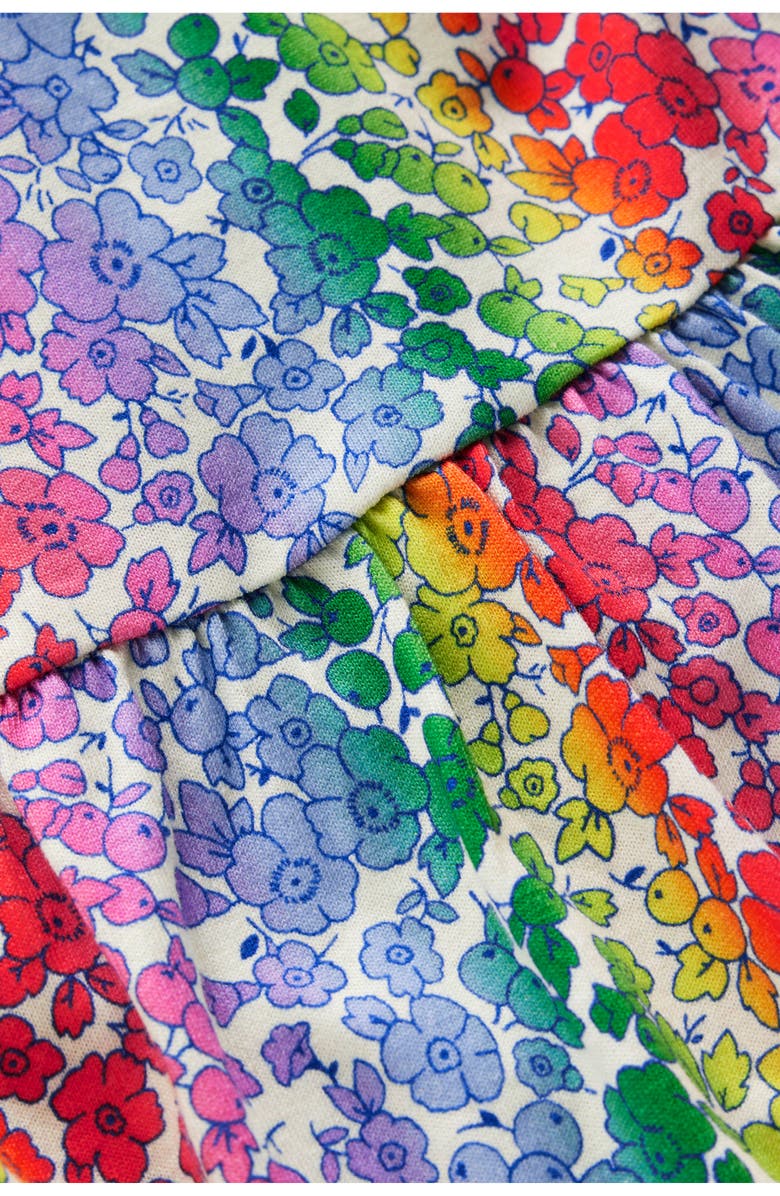 Mini Boden Kids' Bow Back Jersey Dress, Alternate, color, Rainbow Ombre Flowerbed