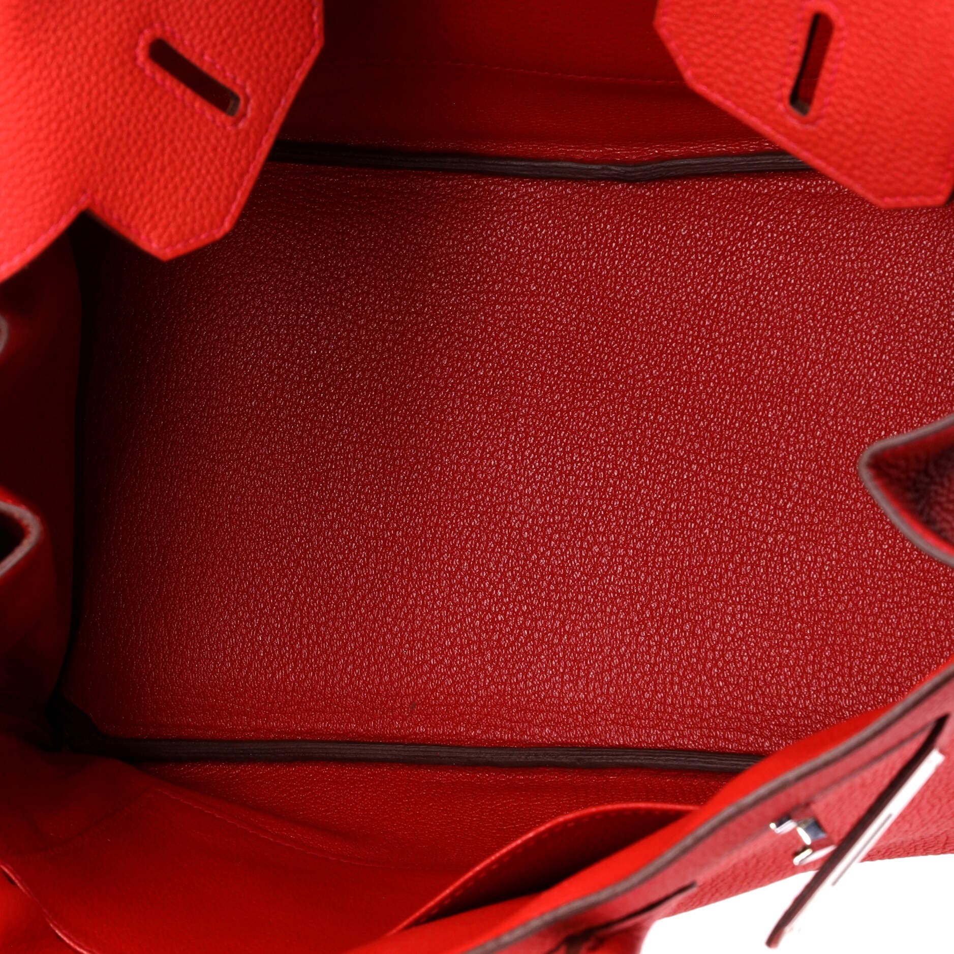 Pre-Owned Hermes Birkin Handbag Red Togo with Palladium Hardware 30, Alternate, color, Geranium