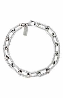 Men's Rectangle Link Bracelet