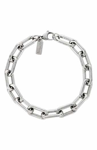 Men's Rectangle Link Bracelet