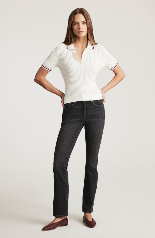 Mavi Jeans Anika Jeans In Dark Smoke Flex Blue In Black