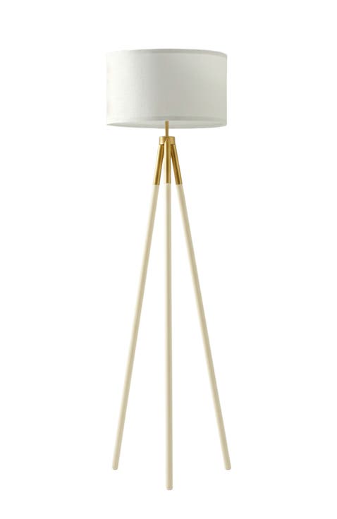 Levi 61" Modern LED Floor Lamp with Gold Accent, Bulb Included