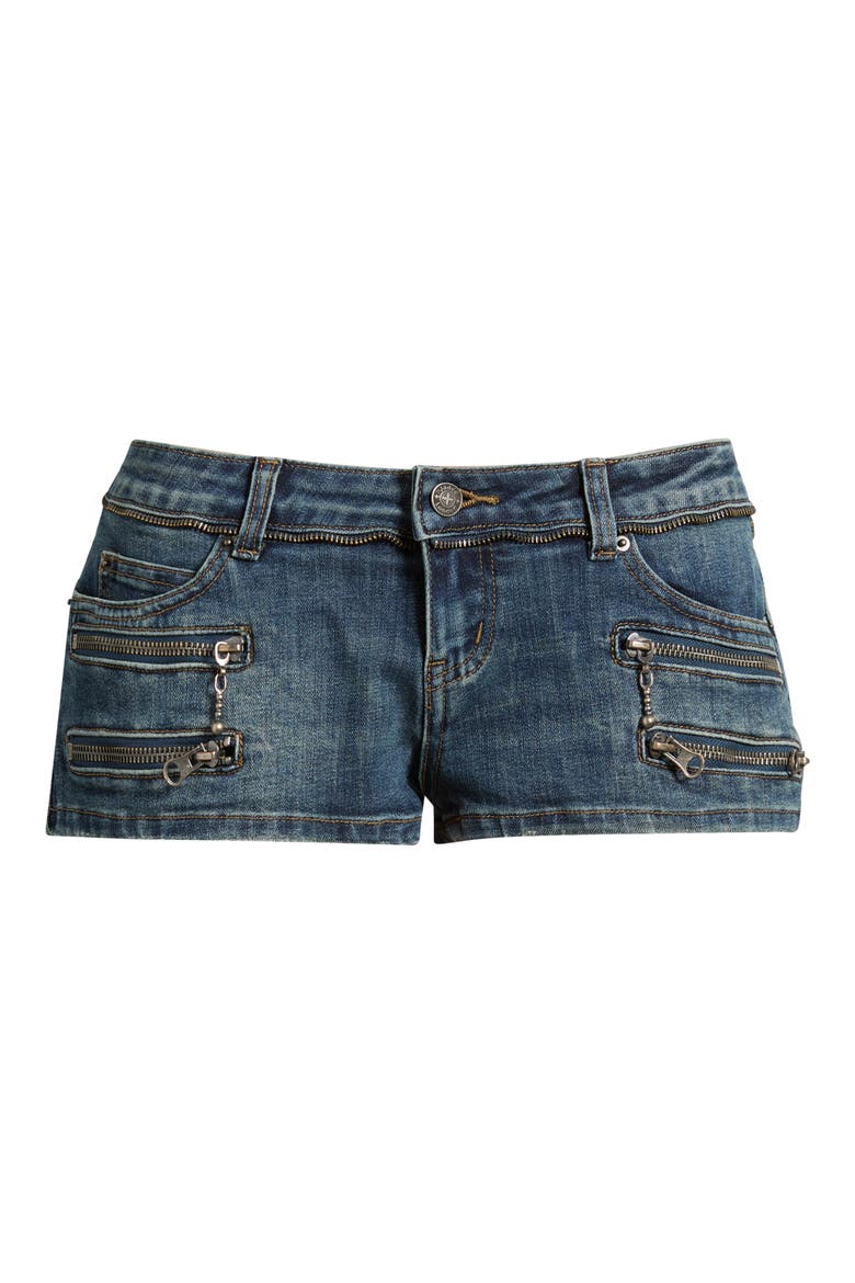 Ardor Mini Shorts, Main, color, DENIM