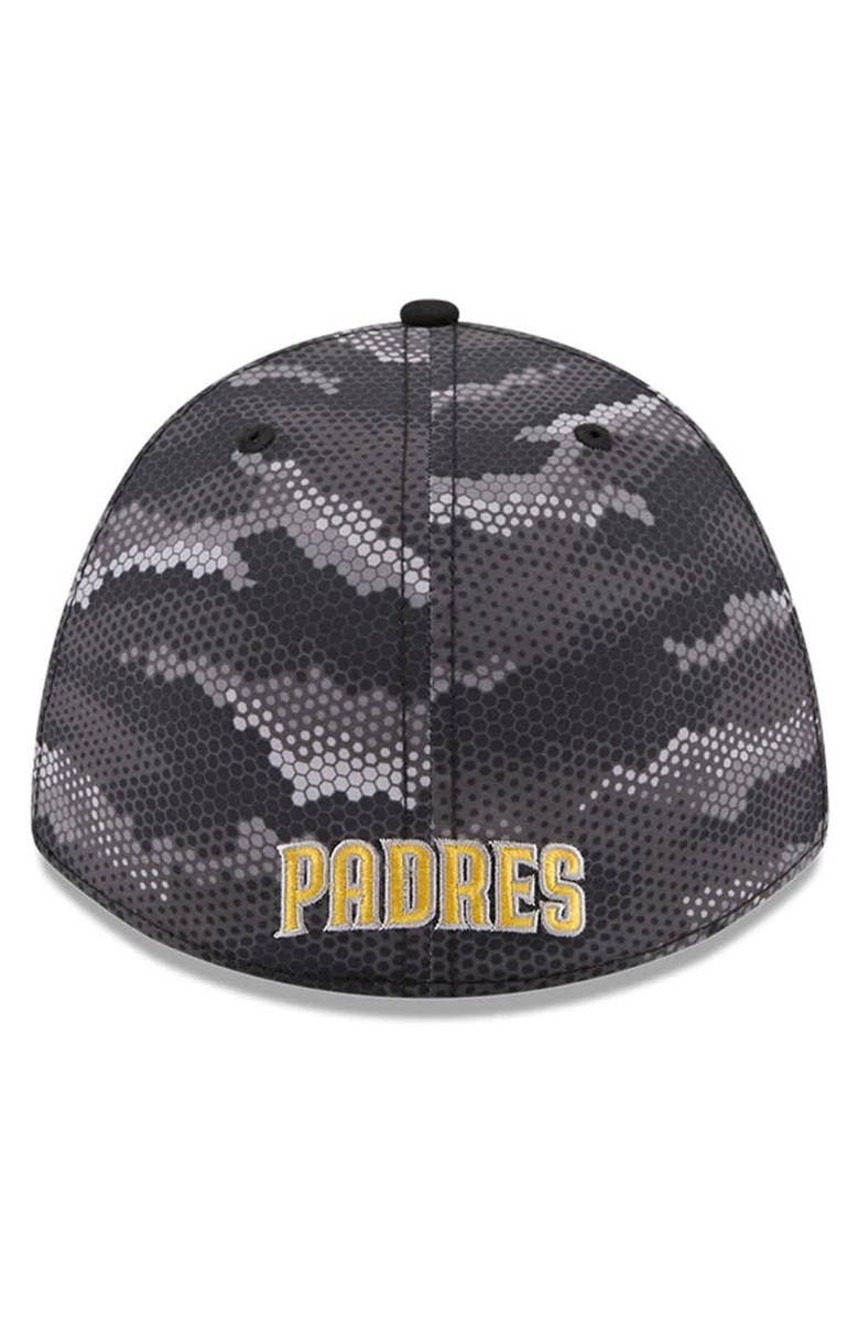 New Era Men's New Era Black San Diego Padres Camo 39THIRTY A-Frame Flex Hat, Alternate, color, Black