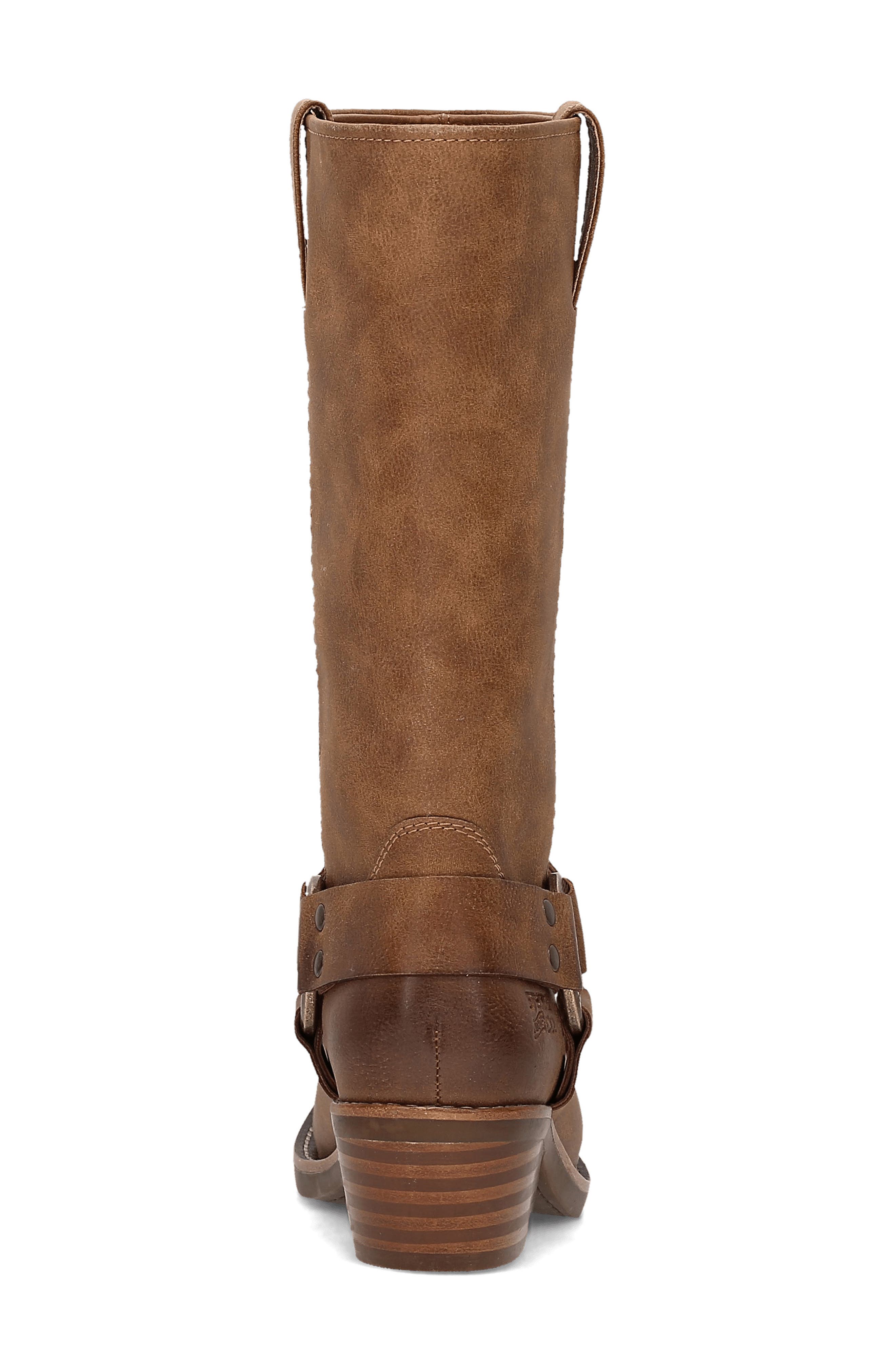 Lorrie Harness Faux Leather Boot, Alternate, color, TAN
