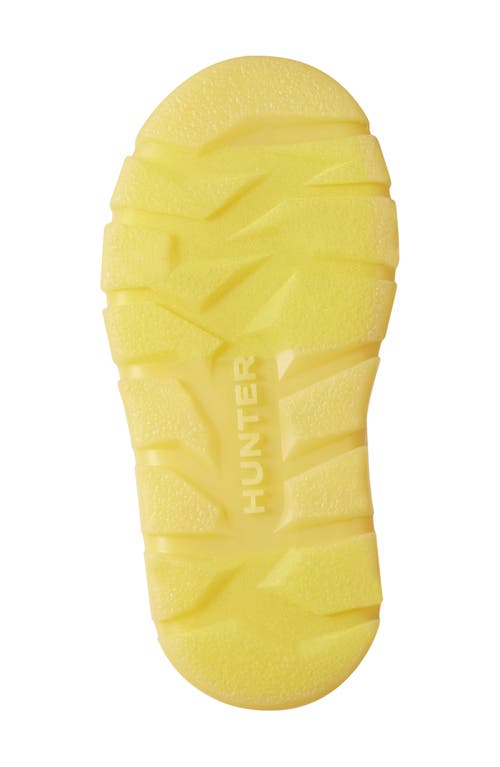 Hunter Kids' Cuddle Lug Sole Insulated Waterproof Snow Boot In Yellow