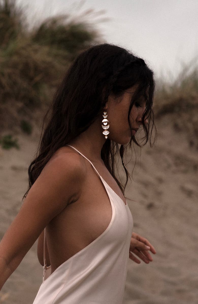 Freya Rose Warrioress Moon Drops, Alternate, color, Gold