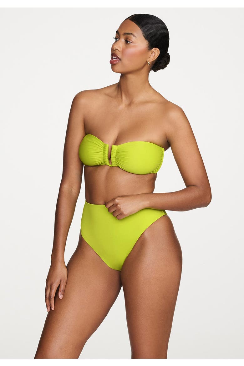 The Bandeau Swim, Alternate, color, LIME