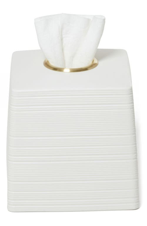 Roselli Trading Company Dubai Tissue Cover In White
