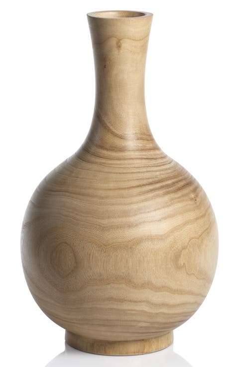 Alicante Paulownia Wood Vase