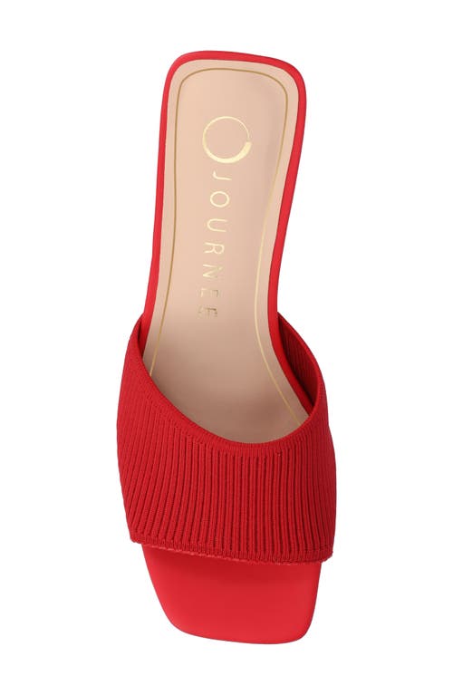 Shop Journee Collection Shilin Slide Sandal In Red