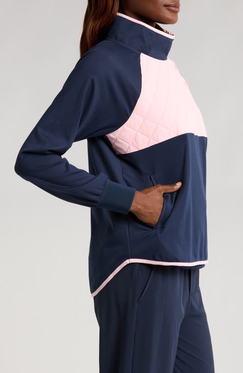 Swannies Ellis Colorblock Pullover In Midnight-navy
