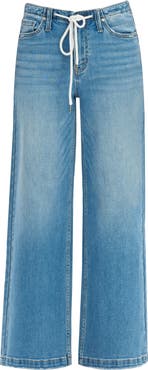 Bayeas Zephyrine Drawstring Wide Leg Jeans