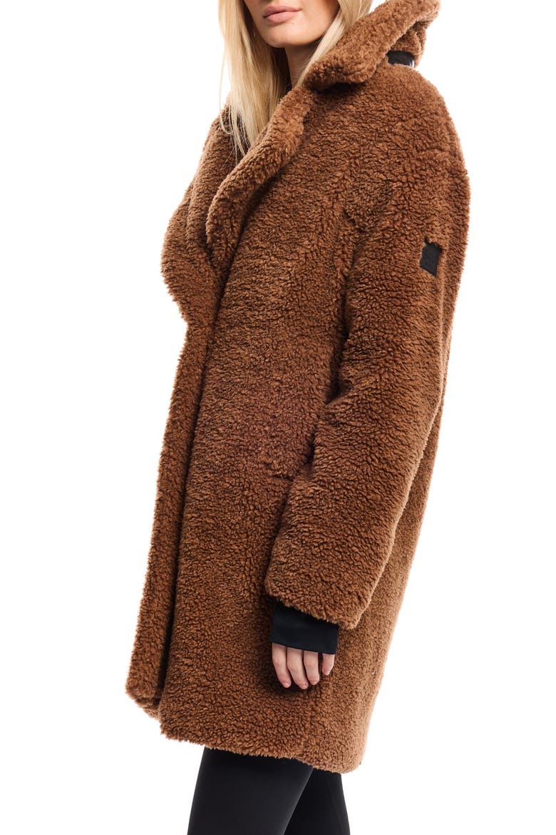 Faux Shearling Coat, Alternate, color, TEDDI