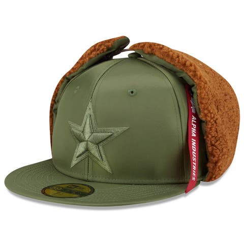Men's New Era x Alpha Industries  Olive Dallas Cowboys Dog Ears 59FIFTY Fitted Hat