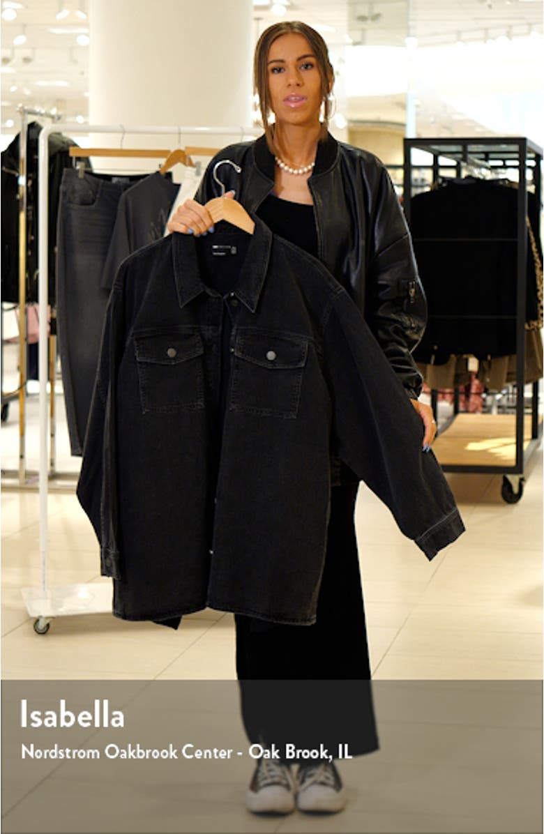 Curve Oversize Denim Shacket, sales video thumbnail