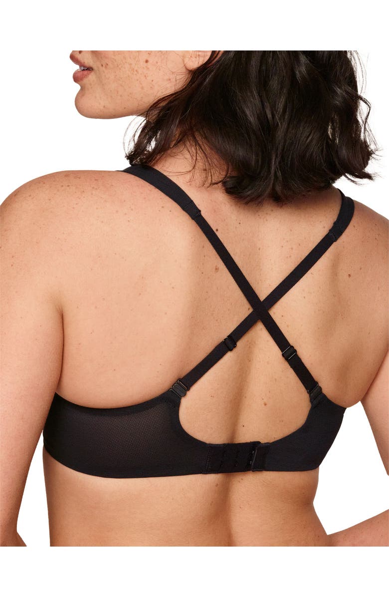 Adore Me Ivy Unlined Triangle Bra, Alternate, color, Charcoal