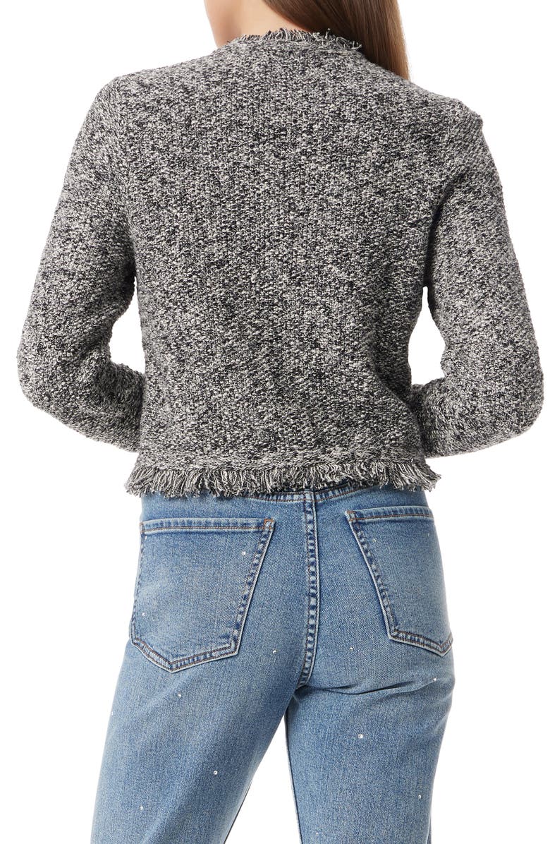 Sam Edelman Indria Fringe Jacket, Alternate, color, Black