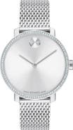 Movado Bold Shimmer Mesh Strap Watch, 34mm