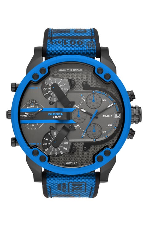 Mr. Daddy 2.0 Chronograph Quartz Nylon Strap Watch, 57mm