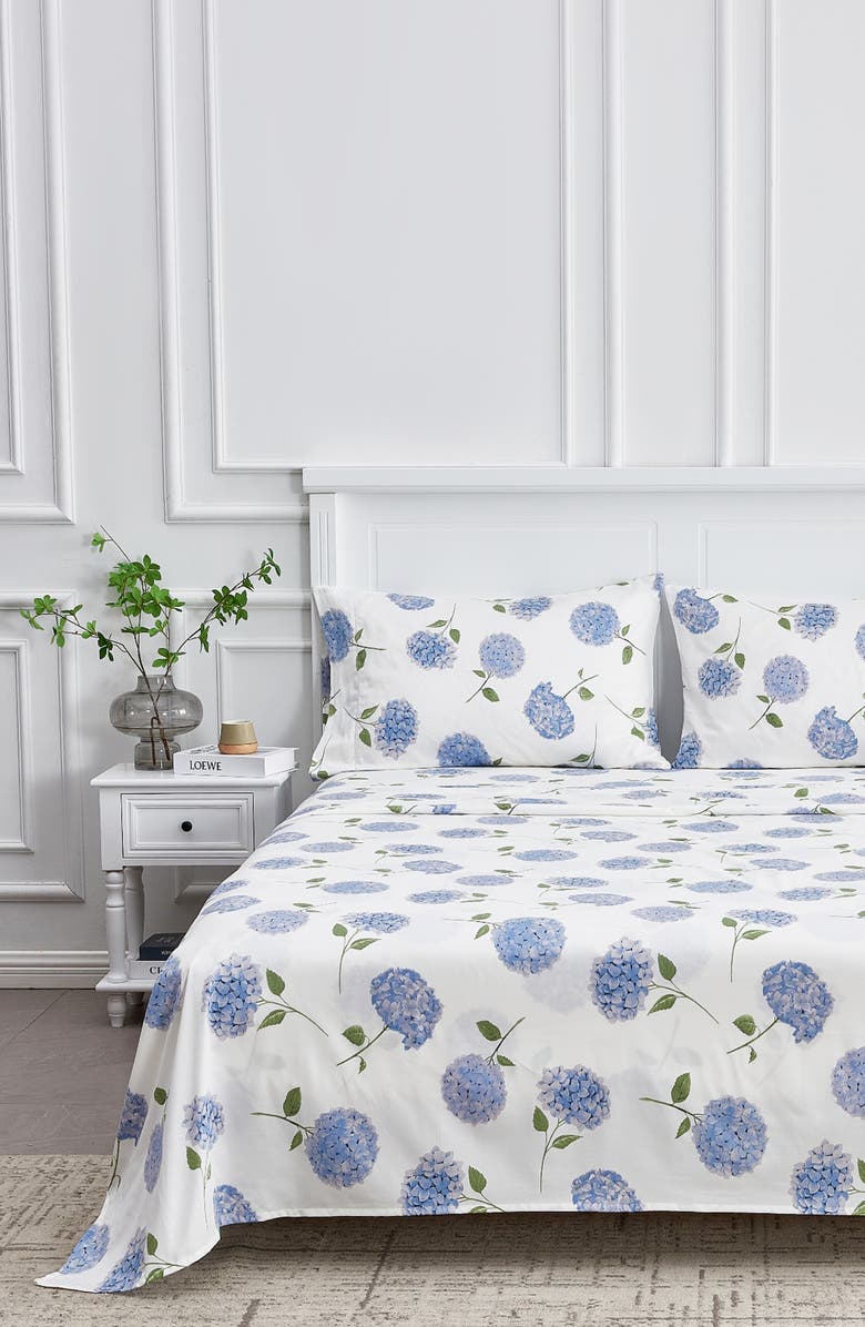 MELANGE HOME Hydrangea 400 Thread Count Cotton Sheet Set | Nordstromrack