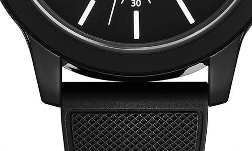 Lacoste Men's Chronograph L.12.12 Black Silicone Strap Watch 44mm Women's Shoes In Black