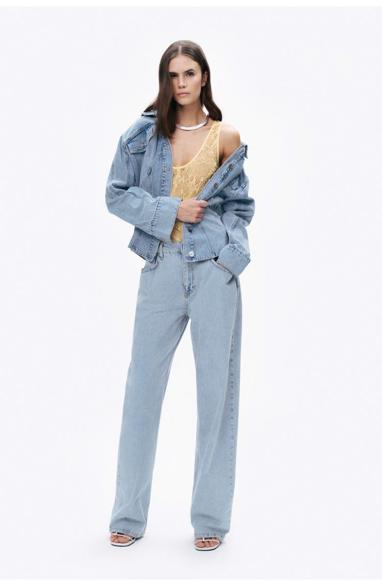 Nocturne Hooded Denim Jacket, Alternate, color, 