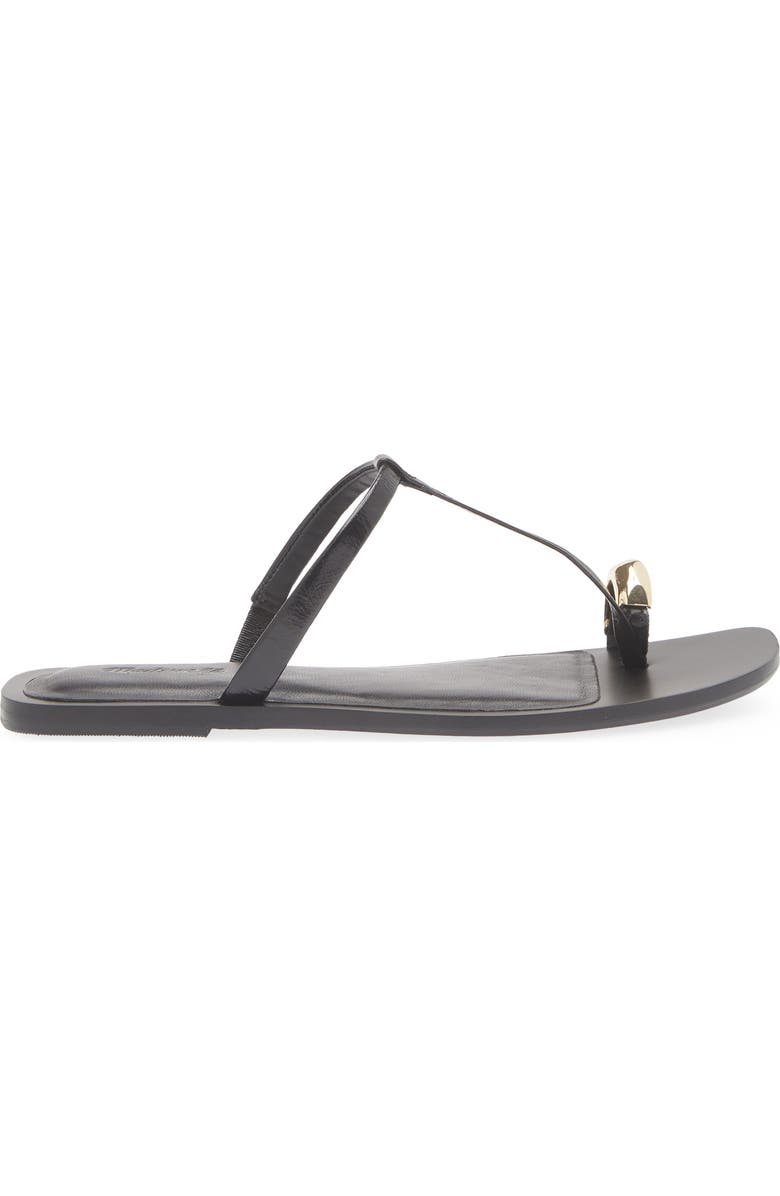 Madewell Toe Loop Sandal, Alternate, color, True Black