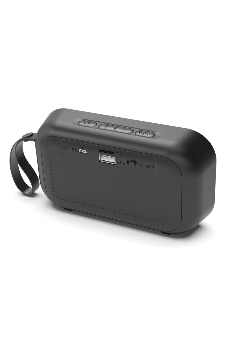 Sharper Image Pulse Glow Portable Speaker, Alternate, color, Black