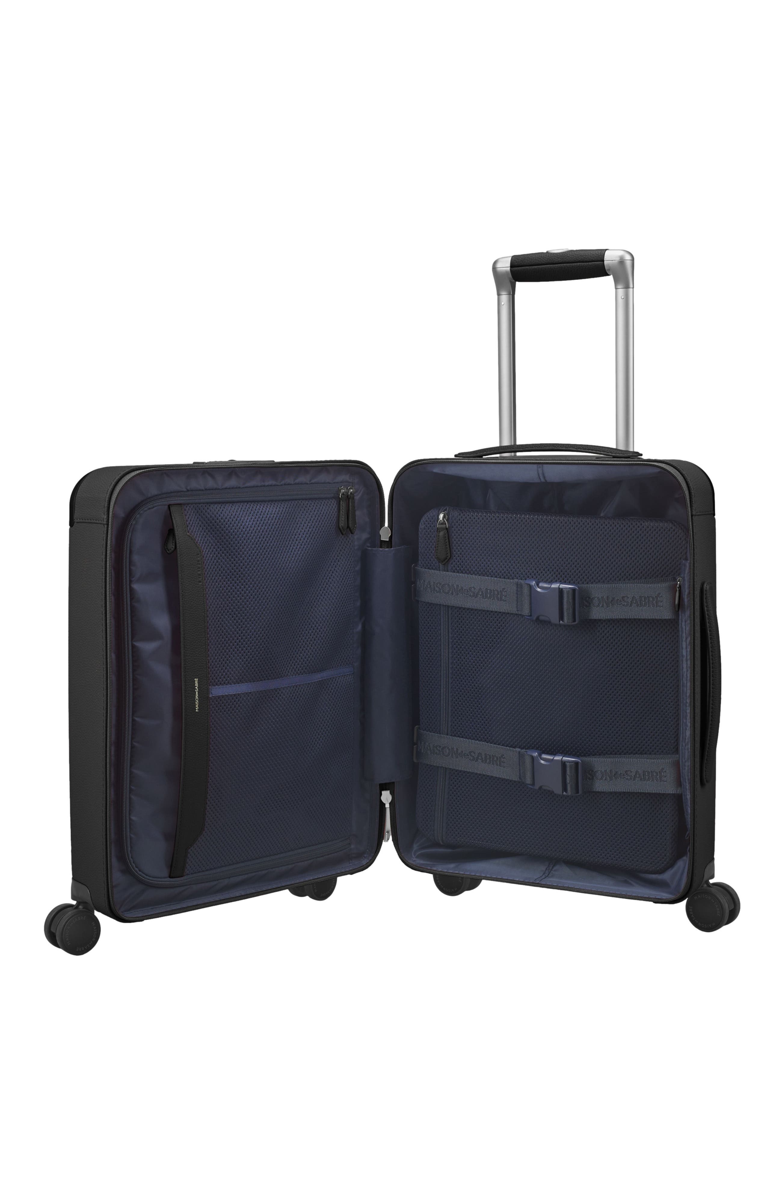 MAISON de SABRÉ The Carry On Suitcase, Alternate, color, Black Caviar