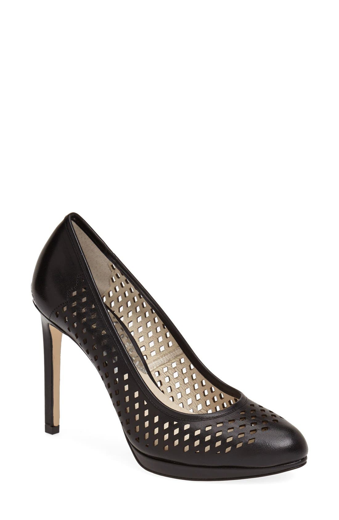 MICHAEL Michael Kors 'Florentine' Perforated Platform Pump, Main, color, 