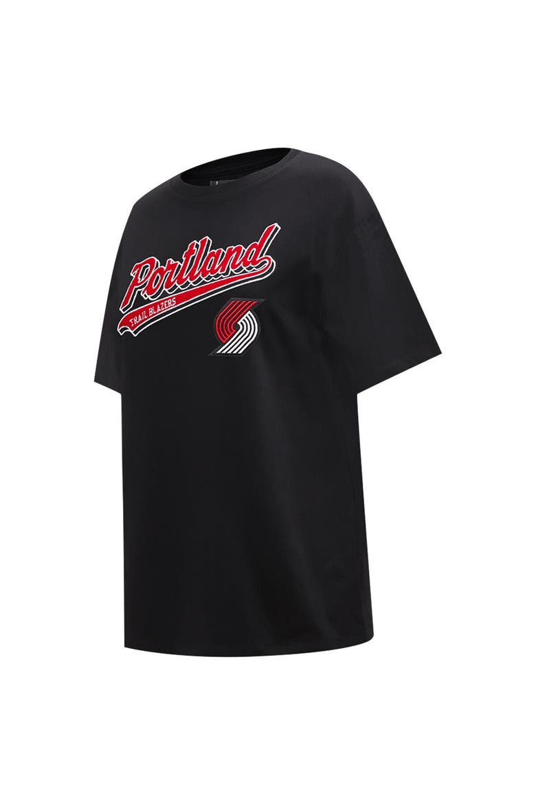 Women's Pro Standard Black Sacramento Kings Script Boyfriend T-Shirt, Alternate, color, Black